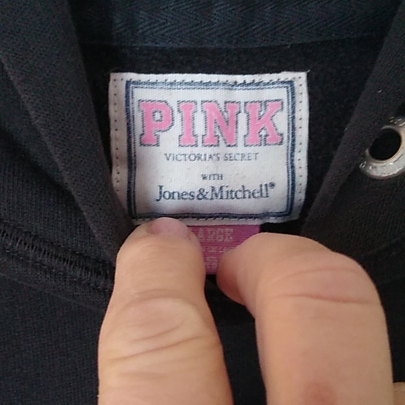 PINK Army Strong Black Sequin Hoodie - Picture 3 of 7